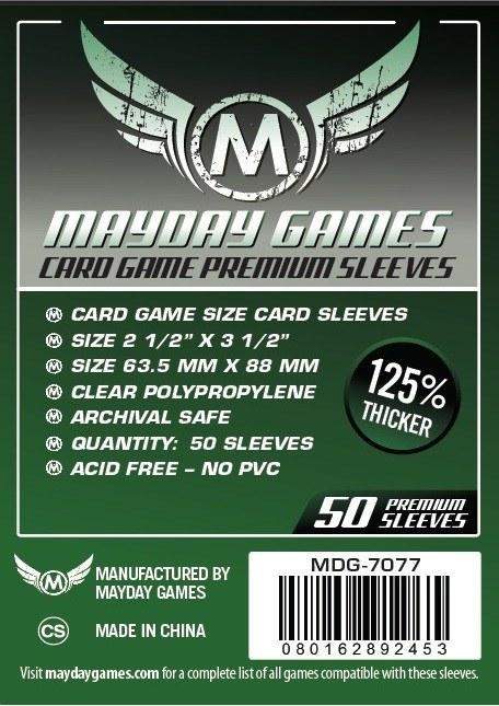 Mayday Premium 80 Card Sleeves 65mm x 100mm, Accessories