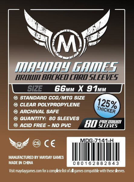 MTG/CCG Card Sleeves (63.5x88mm) PREMIUM COLOR BACKED! 80/Pack