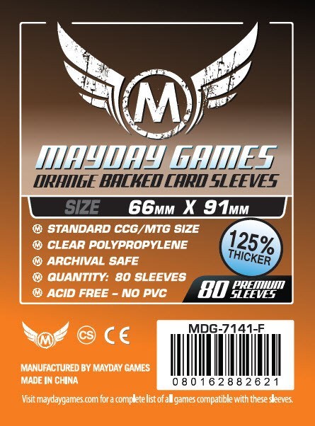 MTG/CCG Card Sleeves (63.5x88mm) PREMIUM COLOR BACKED! 80/Pack