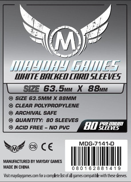 MTG/CCG Card Sleeves (63.5x88mm) PREMIUM COLOR BACKED! 80/Pack (Choose Mayday Games MTG/CCG Card Sleeves (63.5x88mm) PREMIUM COLOR BACKED! 80/Pack (Choose Mayday Games