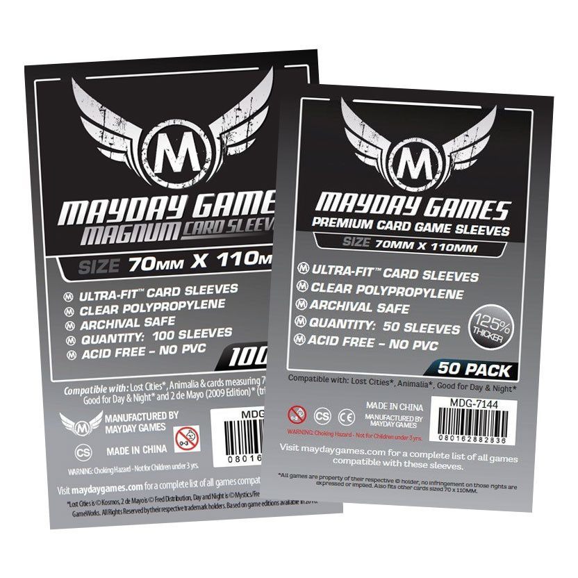 "Lost Cities" Card Sleeves - Magnum Ultra-Fit  (70x110mm) -  - Mayday Games - 1