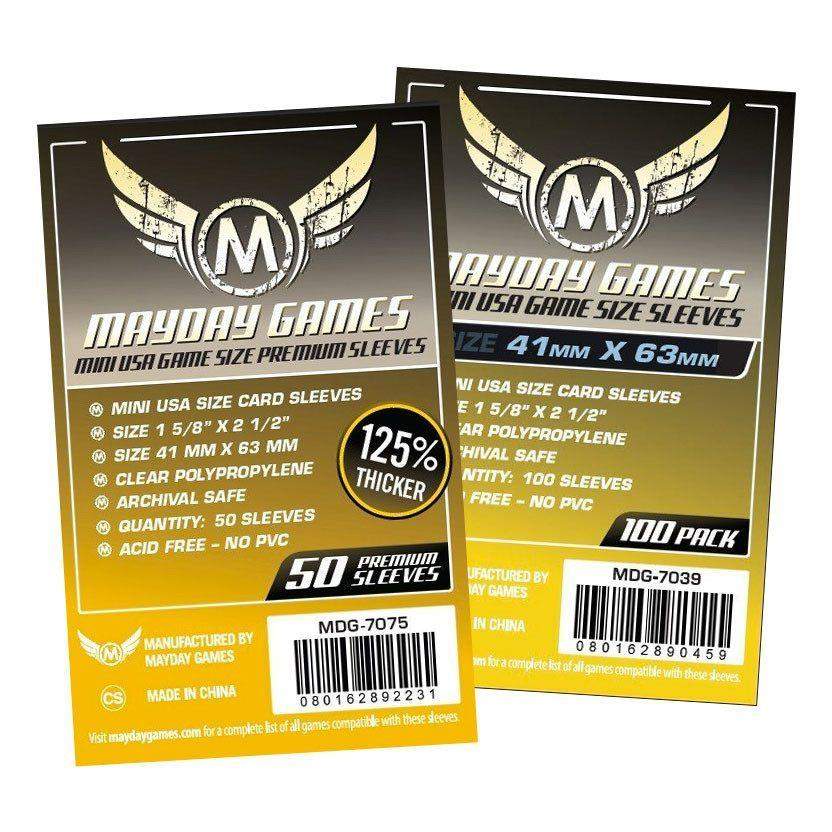 Mini USA Card Sleeves (41x63mm) - Mayday Games